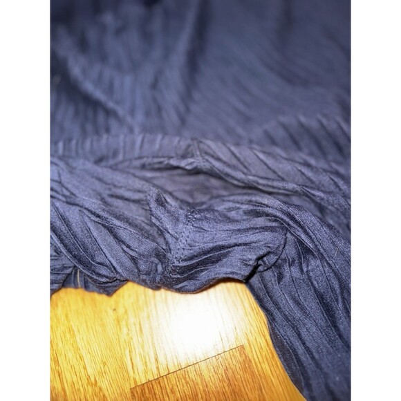 Anthropologie Women's Pleated Pull-On Palazzo Wide Leg Pants Navy Blue Size S - Picture 11 of 12